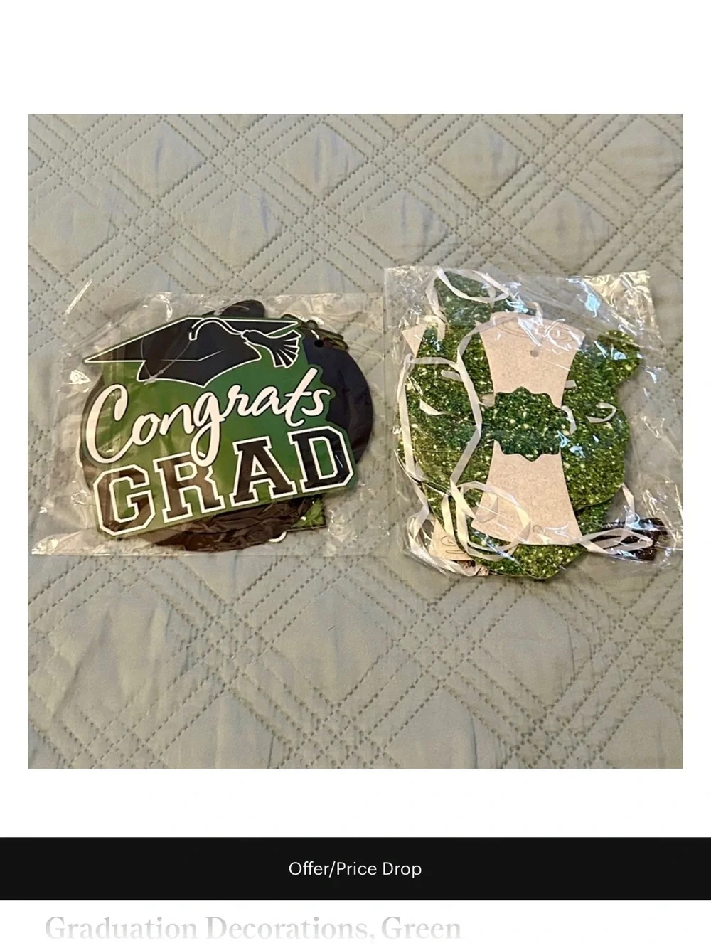 SAVE!! BUNDLE of Green Graduation Party Supplies